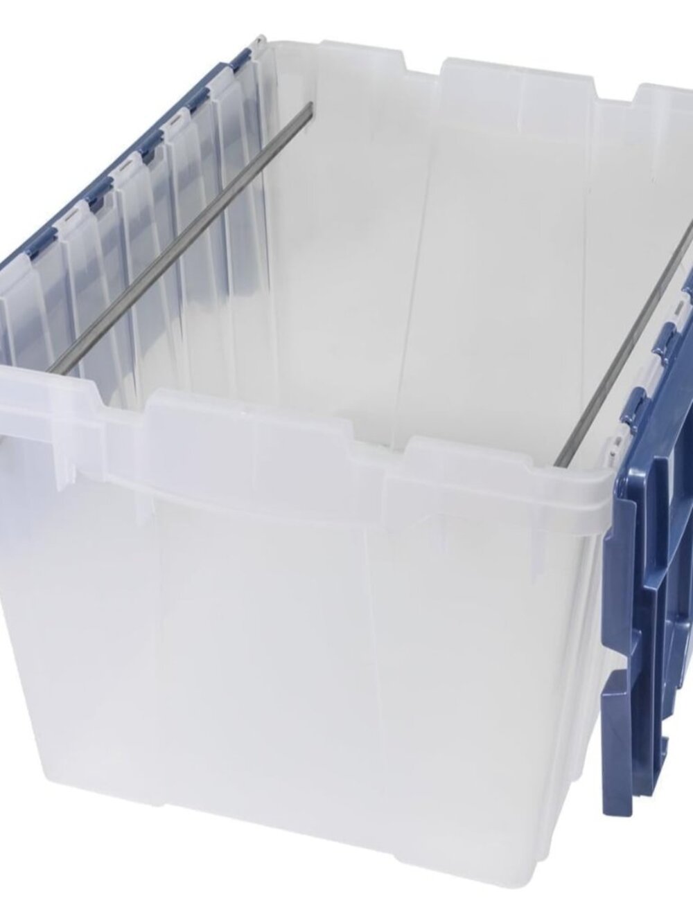 KeepBox 12 Gallon Storage Container, Nesting and Stackable Plastic Storage Box w